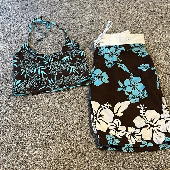 Vintage Women’s Speedo Board Shorts w/coordinating Reversible Halter, EUC - Picture 5 of 9